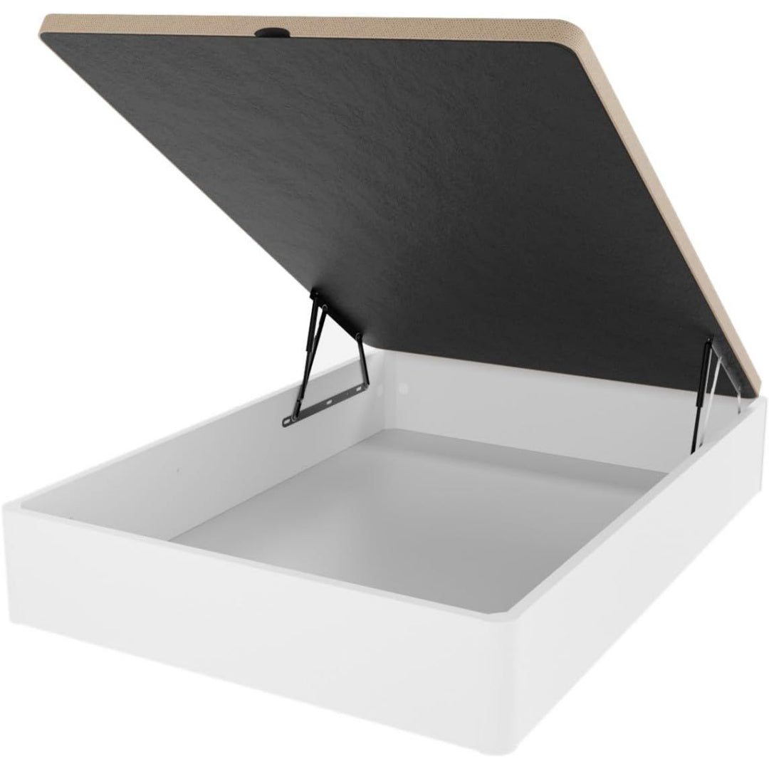 Un espace mieux organise grace a ce commode avec tiroirs, avec portes, finition blanc et noir