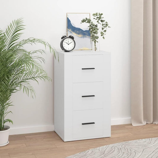 Une silhouette equilibree pour ce buffet avec tiroirs, avec portes, teinte blanc et vert