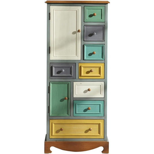 Pour un interieur harmonieux, armoire avec portes, a l'aspect bois en finition bois naturel
