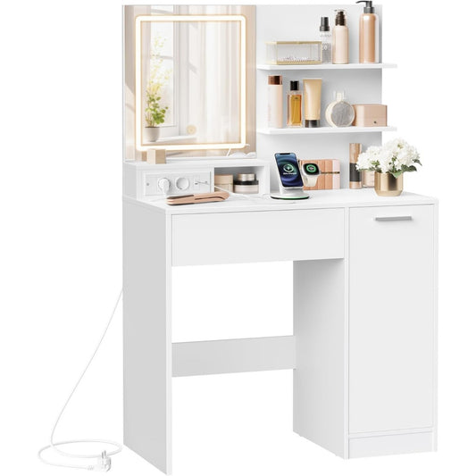 Le charme du rangement avec ce buffet avec tiroirs, avec etageres, coloris blanc et vert