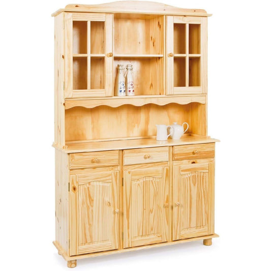 Pour un interieur harmonieux, table a l'aspect bois en finition blanc et bois naturel
