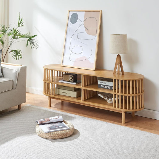 Pour un interieur harmonieux, buffet avec portes, avec etageres en finition blanc et noir