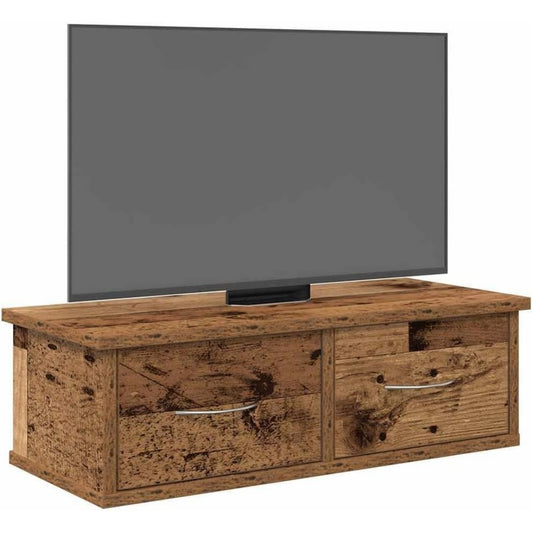 Pour un interieur harmonieux, buffet avec tiroirs, avec portes en finition chene et bois naturel