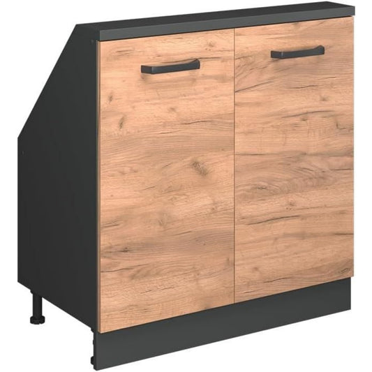 Un espace mieux organise grace a ce buffet avec tiroirs, avec portes, finition blanc et dore