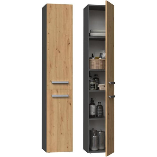 Un espace mieux organise grace a ce buffet avec portes, finition blanc